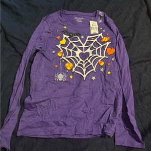 The Children's Place Purple Spider Web Long Sleeve Tee